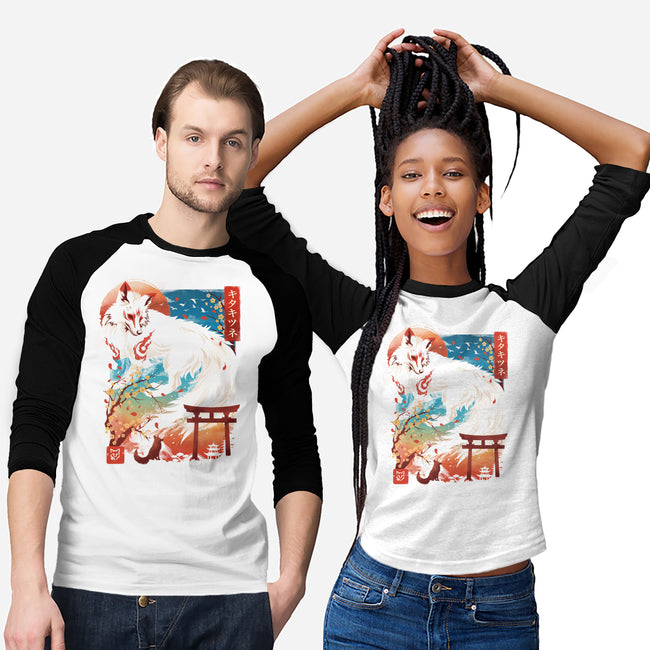 Kitsune Spirit-Unisex-Baseball-Tee-dandingeroz