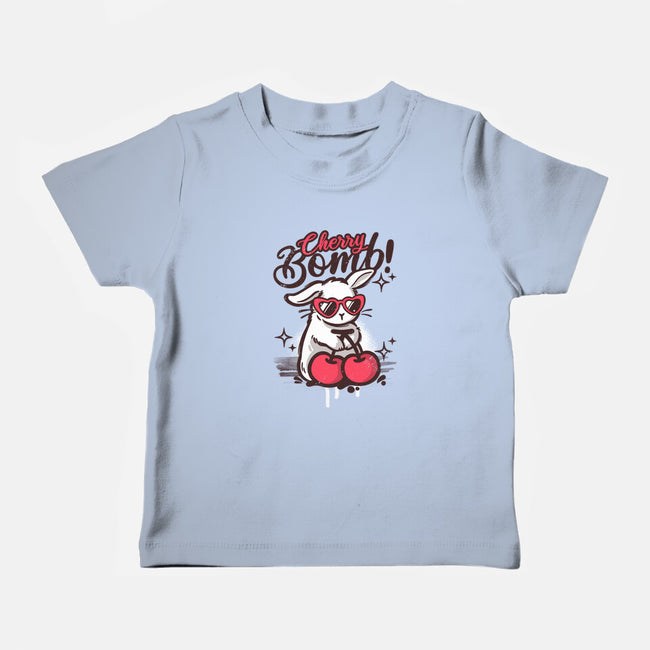 Cherry Bomb Bunny-Baby-Basic-Tee-NemiMakeit
