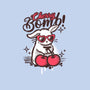 Cherry Bomb Bunny-Mens-Basic-Tee-NemiMakeit