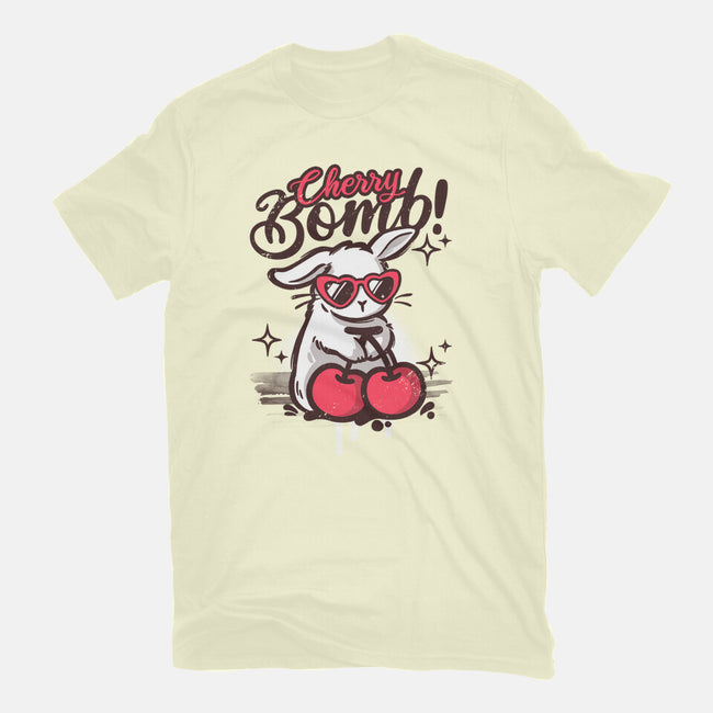 Cherry Bomb Bunny-Mens-Basic-Tee-NemiMakeit
