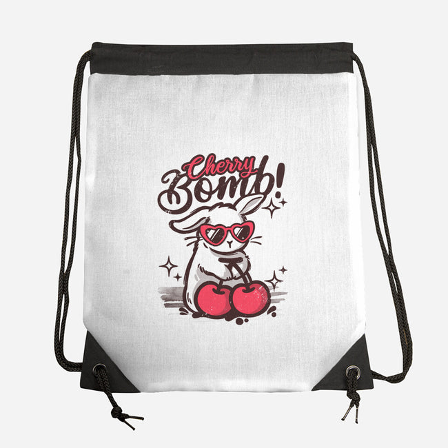 Cherry Bomb Bunny-None-Drawstring-Bag-NemiMakeit