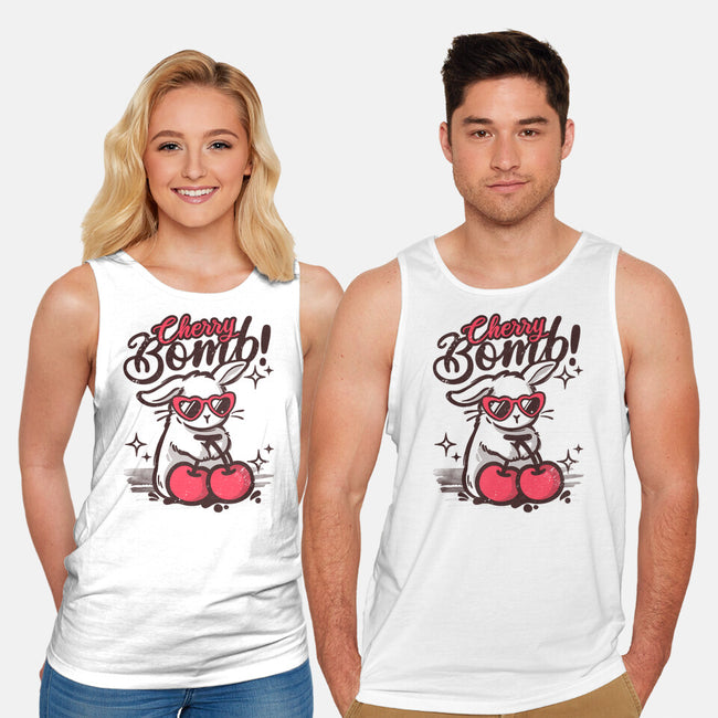 Cherry Bomb Bunny-Unisex-Basic-Tank-NemiMakeit