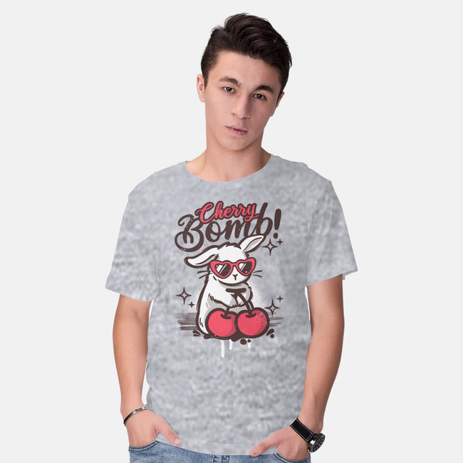 Cherry Bomb Bunny-Mens-Basic-Tee-NemiMakeit