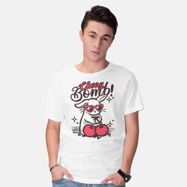 Cherry Bomb Bunny-Mens-Basic-Tee-NemiMakeit