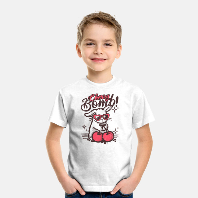 Cherry Bomb Bunny-Youth-Basic-Tee-NemiMakeit