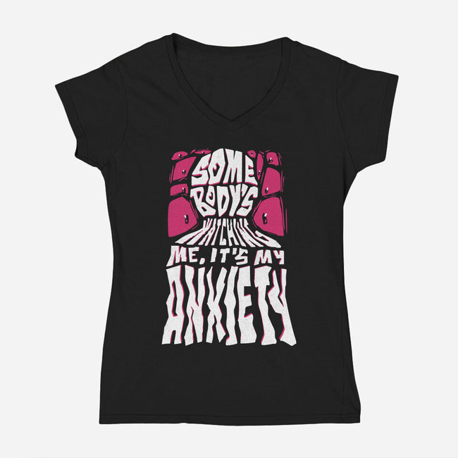 Anxiety-Womens-V-Neck-Tee-estudiofitas