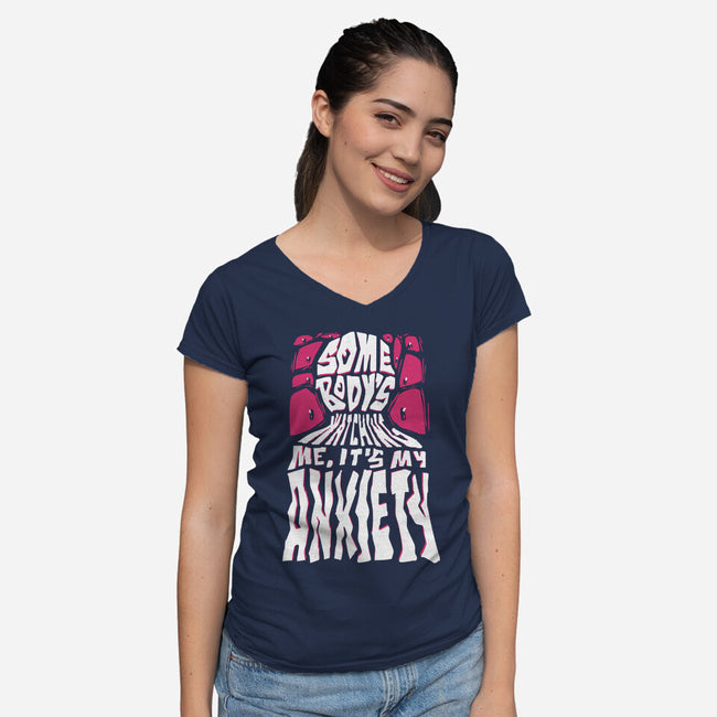 Anxiety-Womens-V-Neck-Tee-estudiofitas