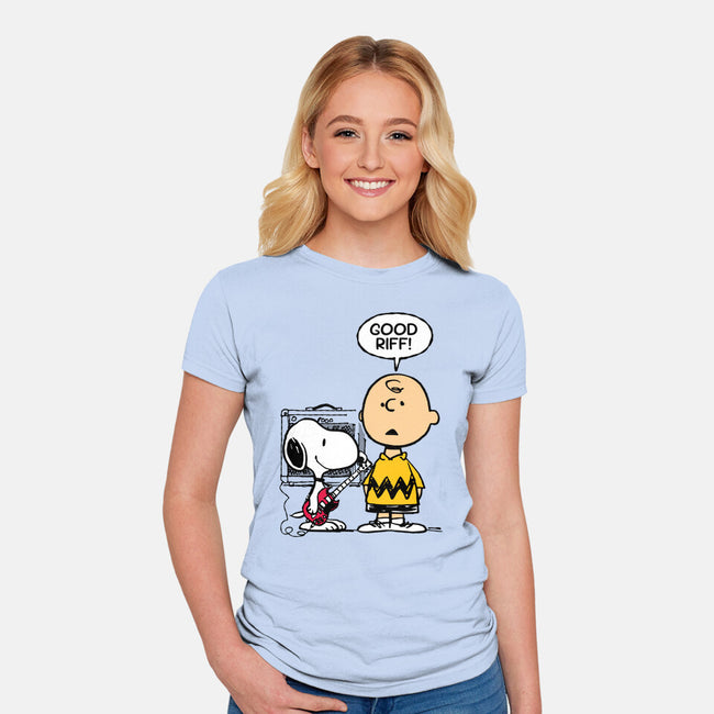 Good Riff-Womens-Fitted-Tee-imisko