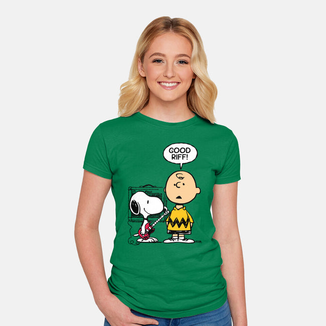 Good Riff-Womens-Fitted-Tee-imisko