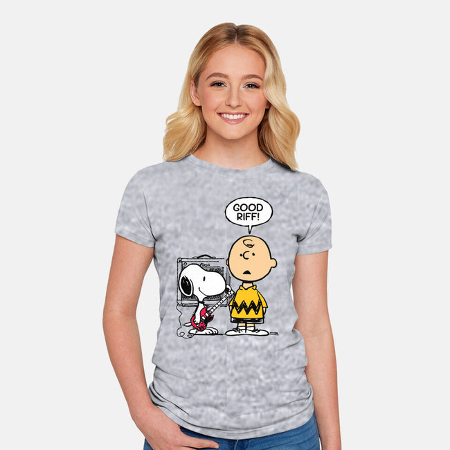 Good Riff-Womens-Fitted-Tee-imisko