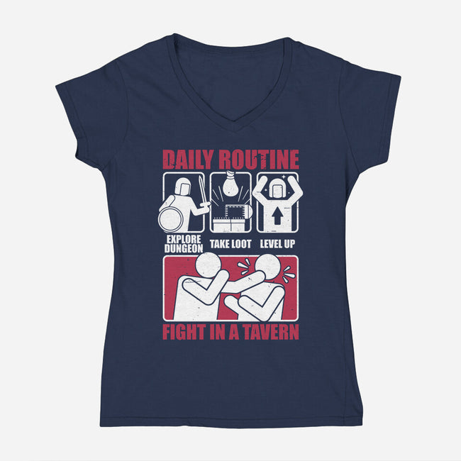 How To Dungeon-Womens-V-Neck-Tee-Studio Mootant