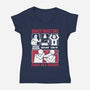 How To Dungeon-Womens-V-Neck-Tee-Studio Mootant