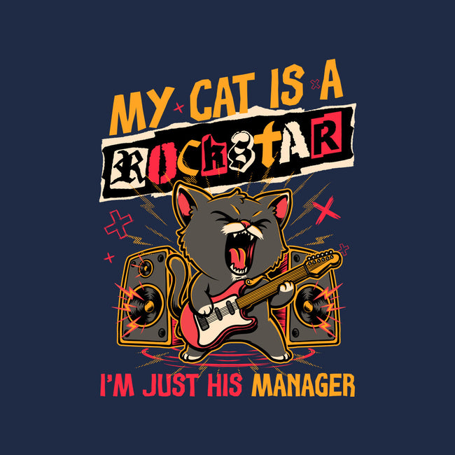 Rockstar Cat Manager-Unisex-Basic-Tee-Studio Mootant