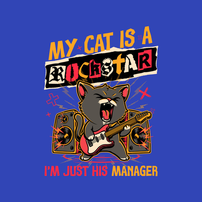 Rockstar Cat Manager-Unisex-Basic-Tee-Studio Mootant