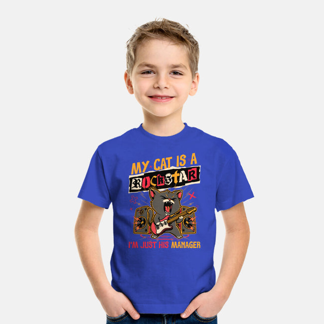 Rockstar Cat Manager-Youth-Basic-Tee-Studio Mootant