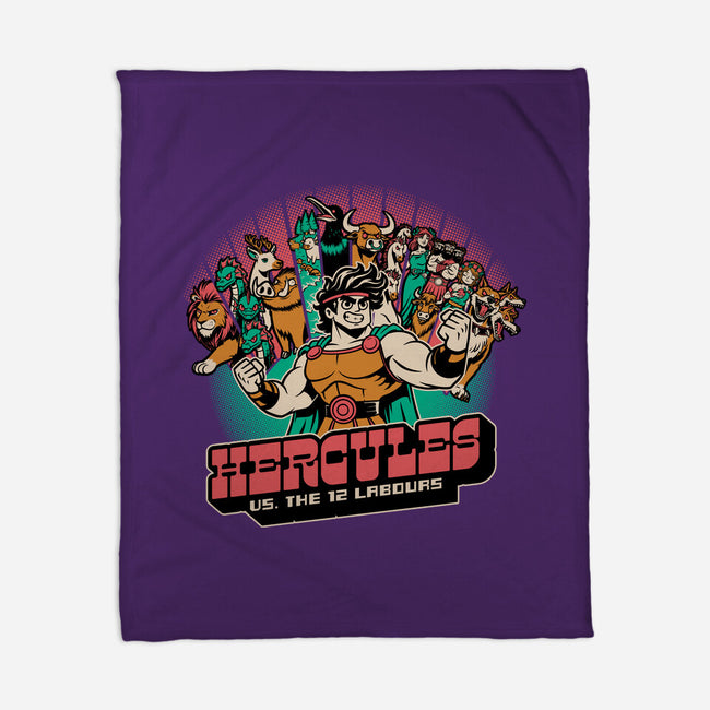 Labours Of Hercules-None-Fleece-Blanket-Studio Mootant