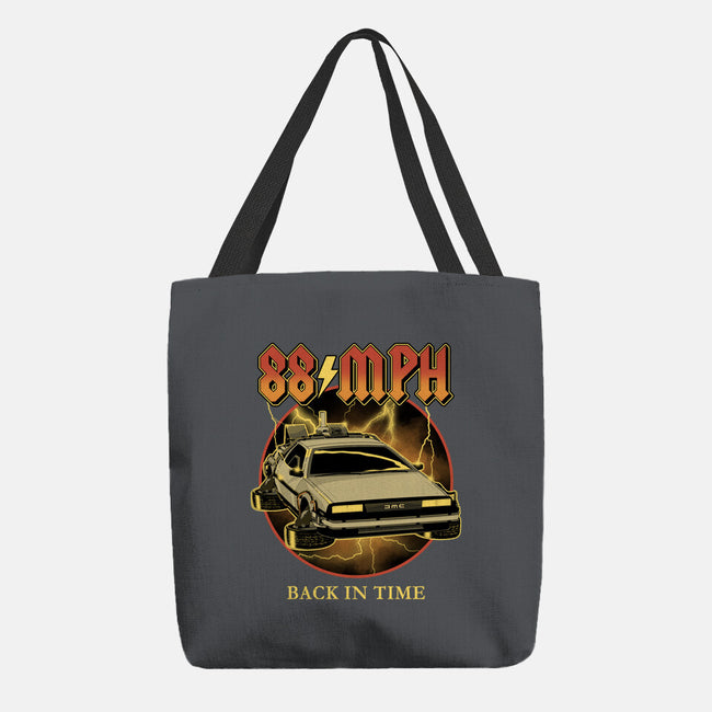 88 MPH Back In Time-None-Basic Tote-Bag-retrodivision