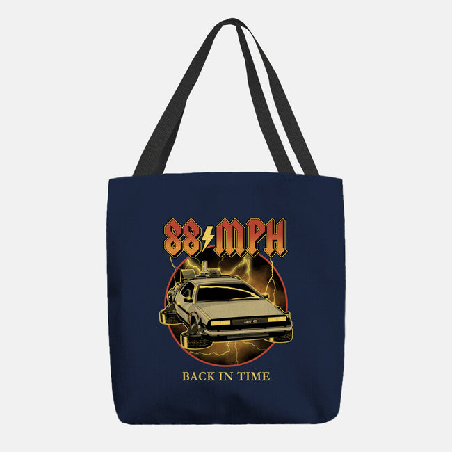 88 MPH Back In Time-None-Basic Tote-Bag-retrodivision