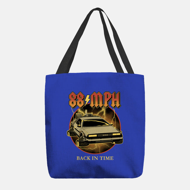 88 MPH Back In Time-None-Basic Tote-Bag-retrodivision