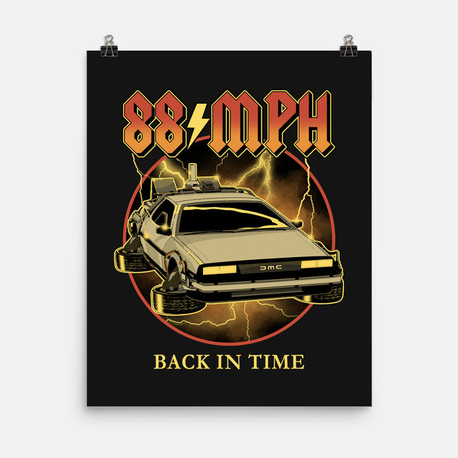 88 MPH Back In Time-None-Matte-Poster-retrodivision