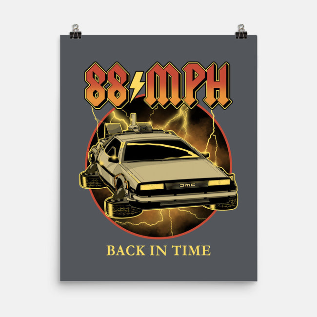 88 MPH Back In Time-None-Matte-Poster-retrodivision