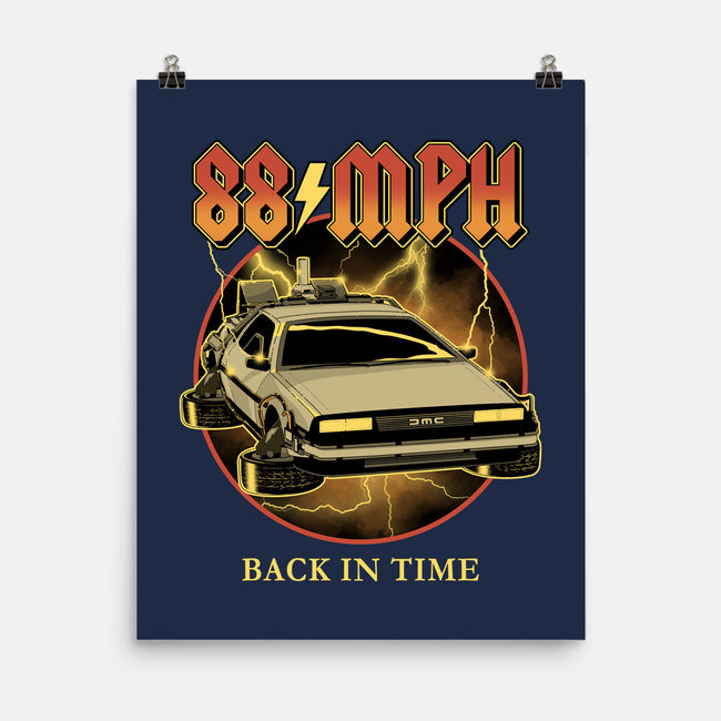 88 MPH Back In Time-None-Matte-Poster-retrodivision