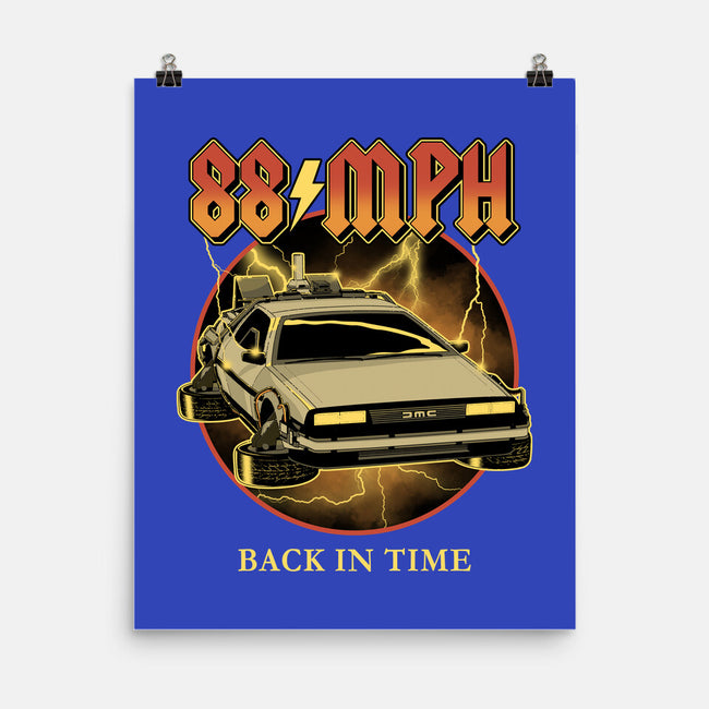 88 MPH Back In Time-None-Matte-Poster-retrodivision