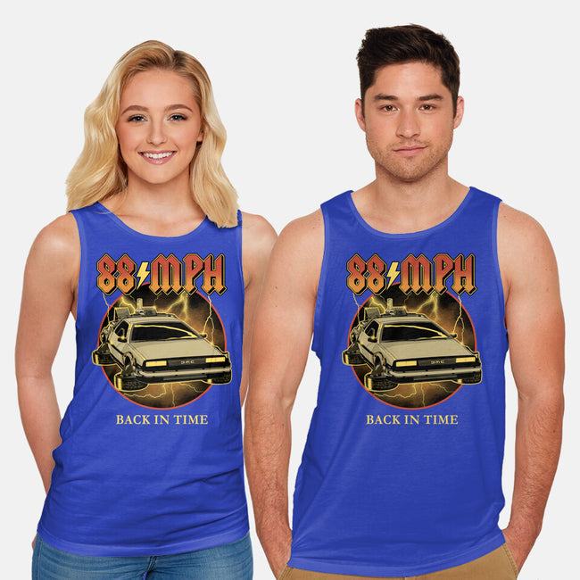 88 MPH Back In Time-Unisex-Basic-Tank-retrodivision