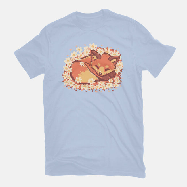 Daisy Spring Fox-Womens-Fitted-Tee-TechraNova