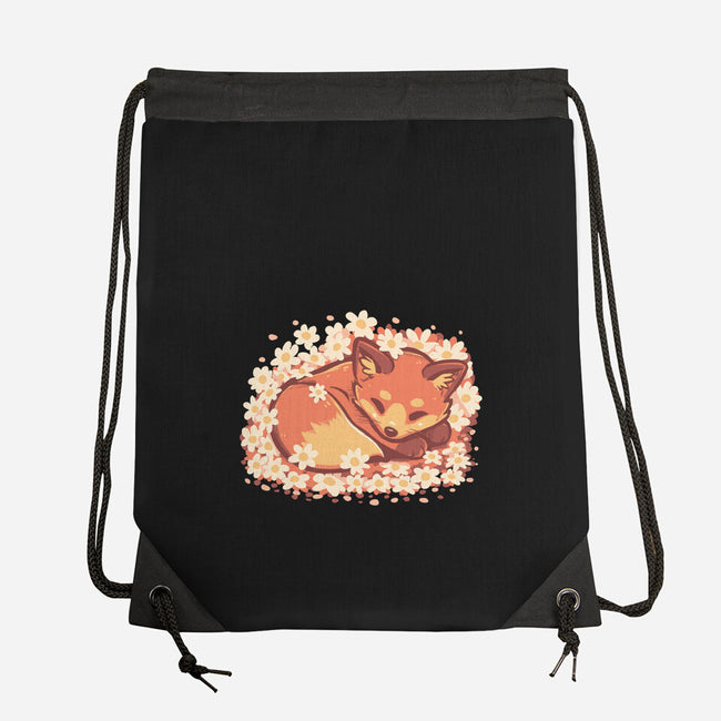 Daisy Spring Fox-None-Drawstring-Bag-TechraNova