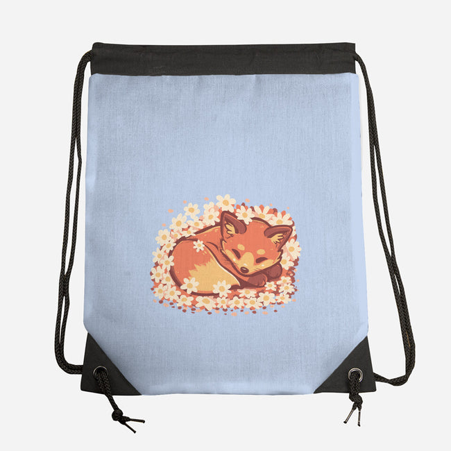 Daisy Spring Fox-None-Drawstring-Bag-TechraNova