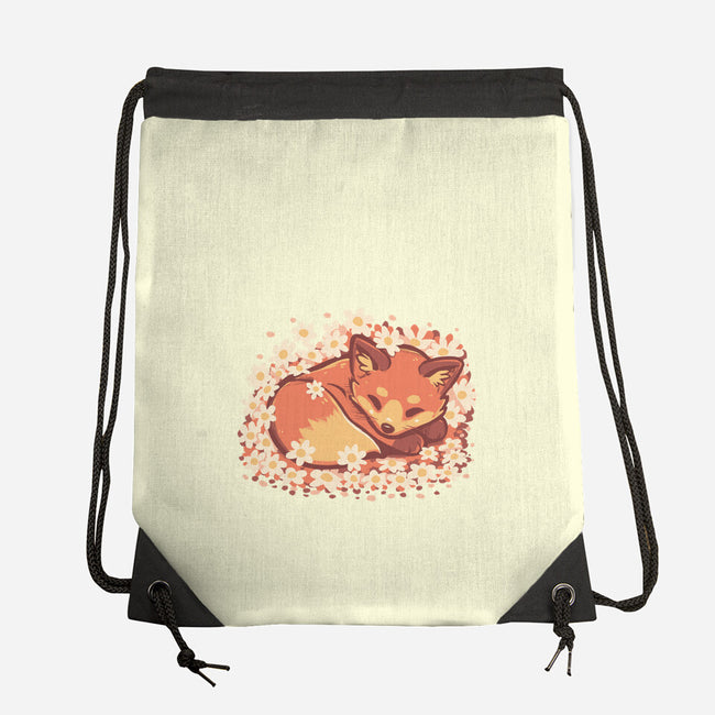 Daisy Spring Fox-None-Drawstring-Bag-TechraNova