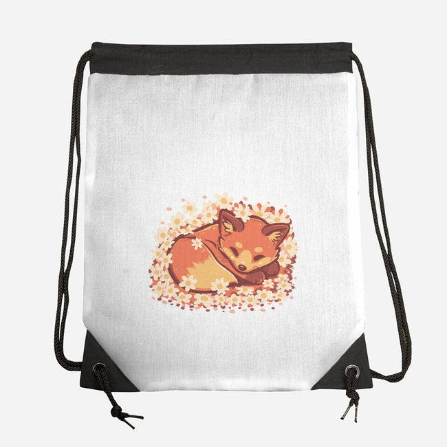 Daisy Spring Fox-None-Drawstring-Bag-TechraNova