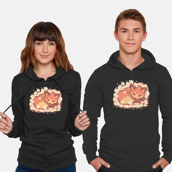 Daisy Spring Fox-Unisex-Pullover-Sweatshirt-TechraNova