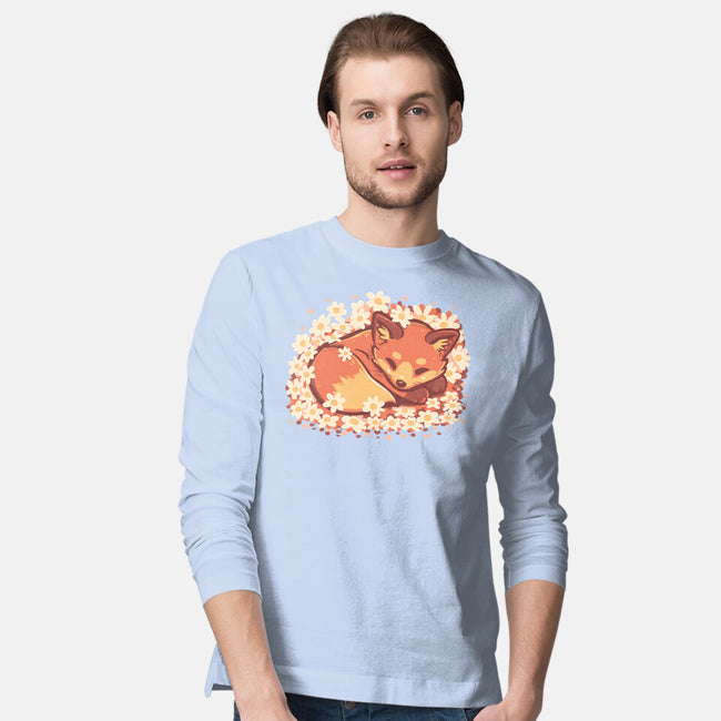 Daisy Spring Fox-Mens-Long Sleeved-Tee-TechraNova