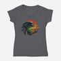 The Cutest Is Inside-Womens-V-Neck-Tee-zascanauta