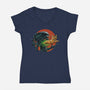 The Cutest Is Inside-Womens-V-Neck-Tee-zascanauta