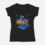 Ride The Cookie-Womens-V-Neck-Tee-Getsousa!