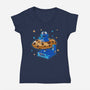 Ride The Cookie-Womens-V-Neck-Tee-Getsousa!