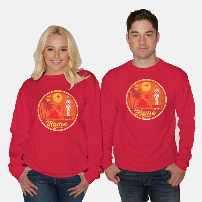Visit Kame House-Unisex-Crew Neck-Sweatshirt-CarloJ1956