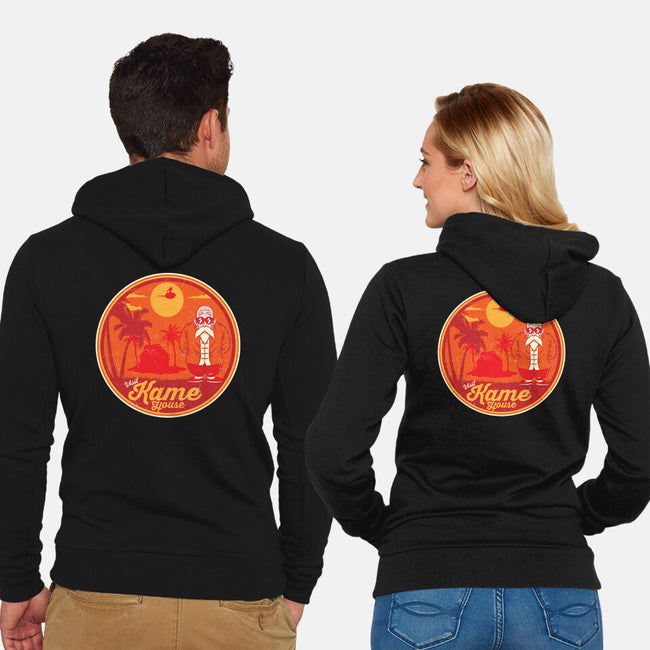 Visit Kame House-Unisex-Zip-Up-Sweatshirt-CarloJ1956