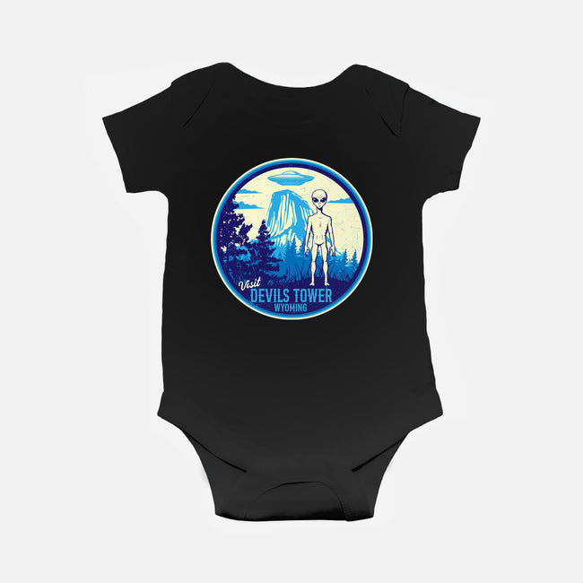 Visit Devils Tower-Baby-Basic-Onesie-CarloJ1956