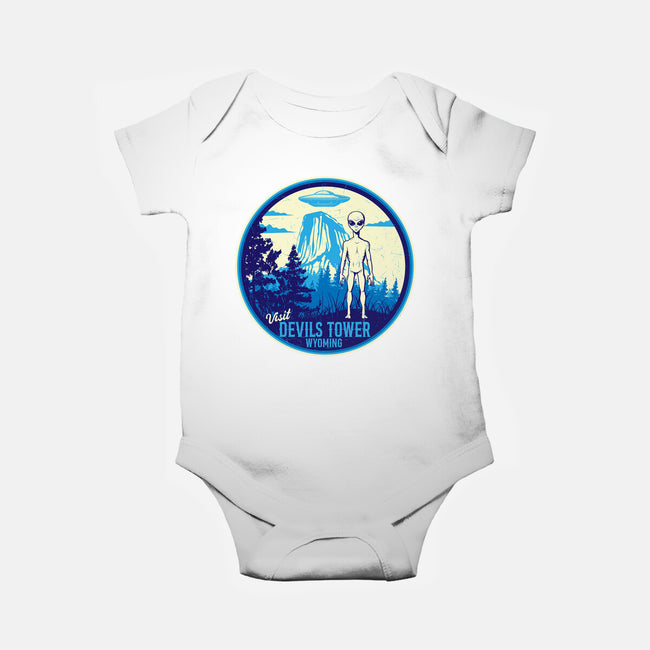 Visit Devils Tower-Baby-Basic-Onesie-CarloJ1956