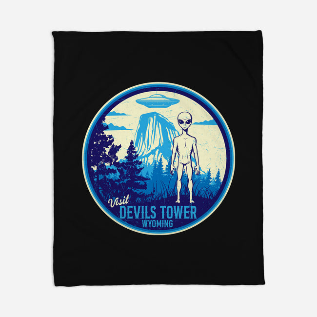 Visit Devils Tower-None-Fleece-Blanket-CarloJ1956