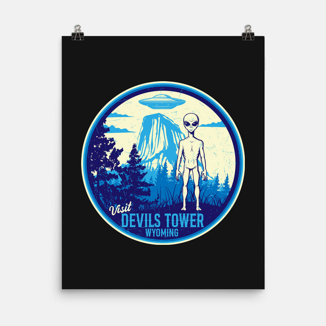 Visit Devils Tower-None-Matte-Poster-CarloJ1956
