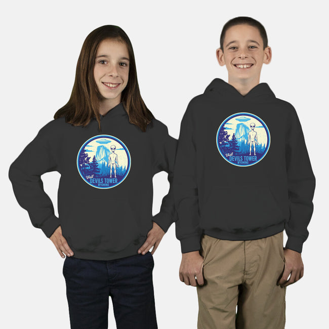 Visit Devils Tower-Youth-Pullover-Sweatshirt-CarloJ1956