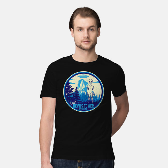 Visit Devils Tower-Mens-Premium-Tee-CarloJ1956
