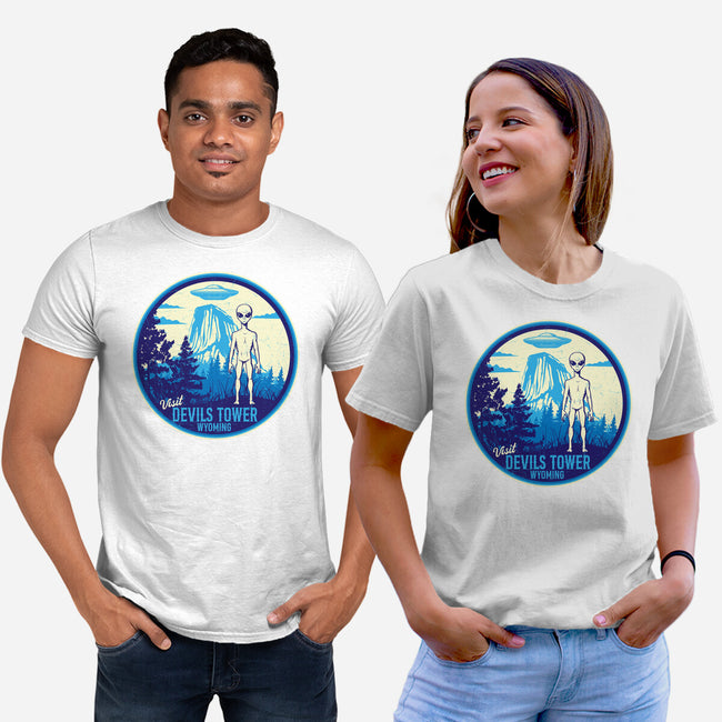 Visit Devils Tower-Unisex-Basic-Tee-CarloJ1956