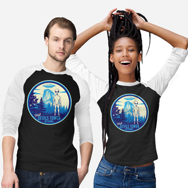 Visit Devils Tower-Unisex-Baseball-Tee-CarloJ1956