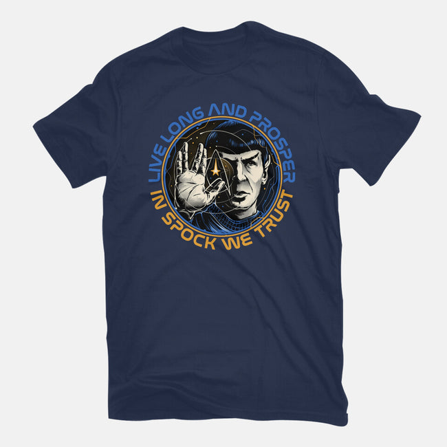In Spock We Trust-Womens-Fitted-Tee-momma_gorilla